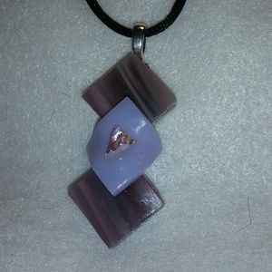 Fused glass pendant